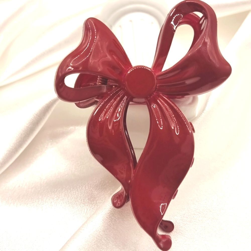 New! Scarlett Red french bow hair claw clip | NWOT